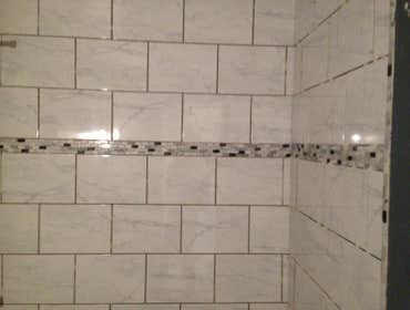 Tile Bathrooms floors and backsplash