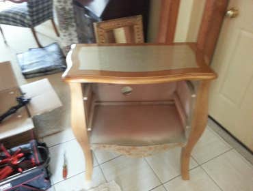 John Powers Plumbing Project Powder room custom vanity. Replaced a basic Pedestal sink.