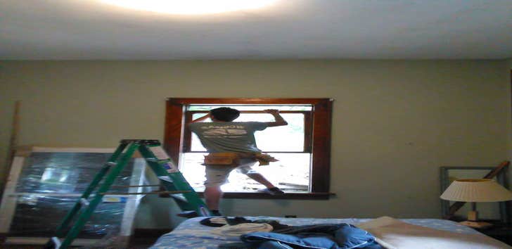 Photos by Rainbow - Brown Home Services #1 Replaced 3 large windows in clients lg mbr w triple pane windows...