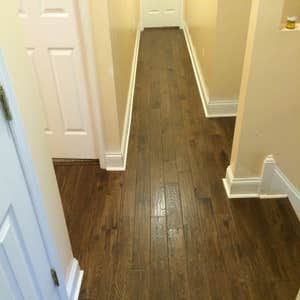 New flooring upstairs hall