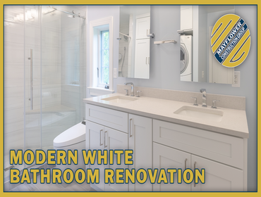 Photos by Mayflower Kitchen and Bath #213 Check out this stunning time-lapse of a complete bathroom remodel we worked on from start to finish! What do 