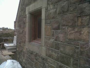 Ribbon joint Stone pointing