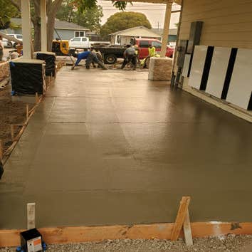 Photos by Silva Engineering Construction #1 Demo, excavate, rock, form, and pour walkway, driveway , and driveway approach for client.