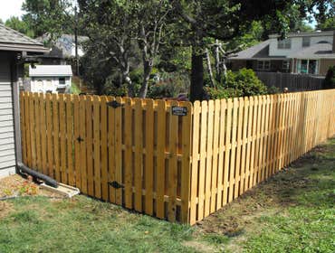 Wood Shadow Box fence