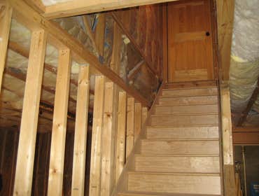 Project photos from Mueller Drywall & Construction These were pictures of a Customers Finished Basement.Was a Log Cabin Home, 75 pieces of 4x12 drywall