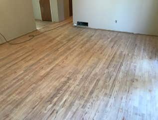 Before and after finish wood floor photos