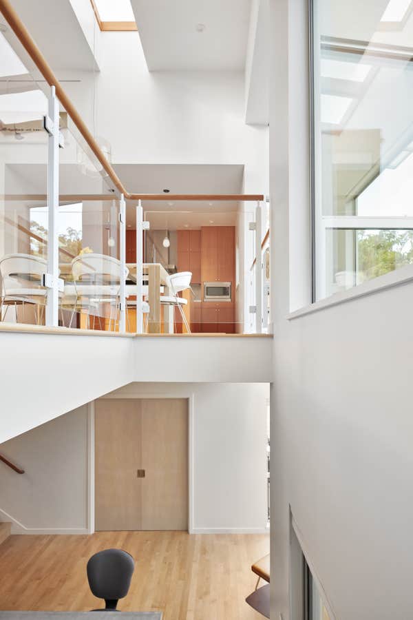 Modern Loft Balcony with Glass Handrail
