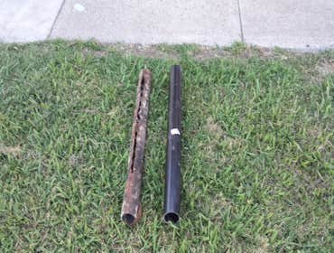 Repair on 2" kitchenline