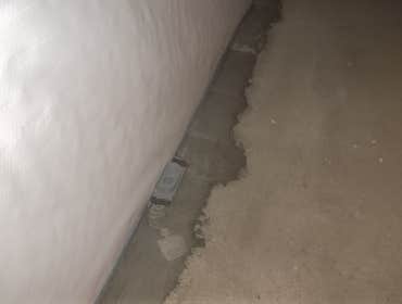 Basement Waterproofing Homeowners of an Oakmont PA residency had water infiltration in their unfinished basement. Water was coming in along the stone 