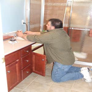 Project photos from Louis J Cartabona 1. Plumbing Mechanic Rob replacing sink and faucet!
2. Heating Mechanic Curtis starting a Oil to gas boiler...