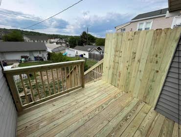 Photos by Pristine Construction #28 New wooden deck with privacy fence
