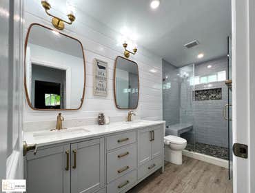 Lake a Like Bathroom Remodeling Lake a Like Bathroom Remodel inspired by a relaxing lake with strong elements by a vision.