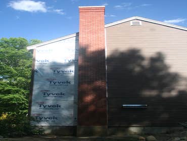 New Chimney, Hatfield In 2011, Simmons Masonry built this new chimney using Morin Colony Red waterstruck brick for builder, Doug Andrews in Hatfield, M