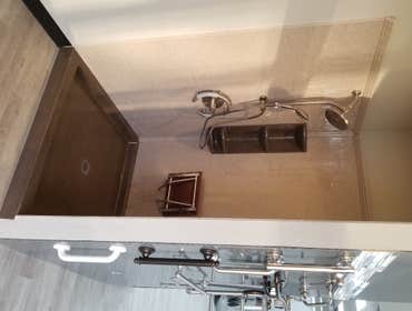 walk- in shower