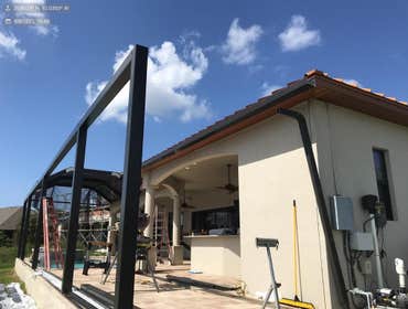 Screen Enclosure Rebuild-Lee County Rebuilt screen enclosure post hurricane