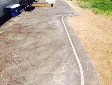 Stamped patios