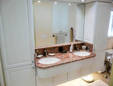 2005: Euro Style Bath Trio This was the second major project we did for this Bonita Family. This project included 3 bathrooms, and a laundry room remod