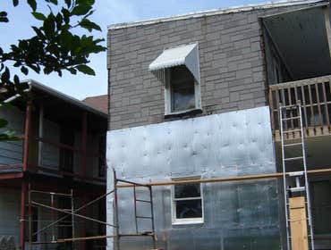 Swank Home Makeover A 2.5 story, single-family home: Siding, windows, insullation, soffit, fascia, capping. Also, repaired fence damage, installed new