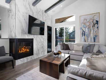 Main area fireplace tile