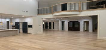 Photos by General Hardwood Flooring Inc #1 White oak 5”x3/4 installed, sanded and refinished with custom stain color