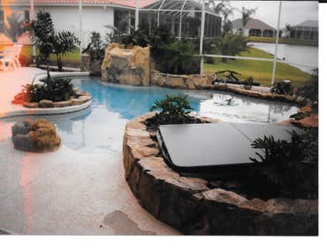 Pool deck completed
