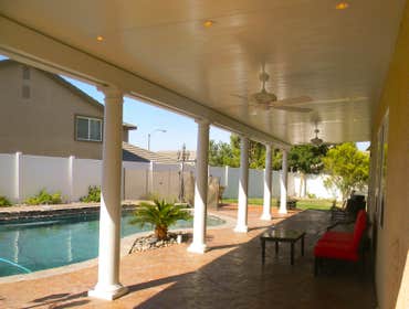 Insulated aluminum patio cover