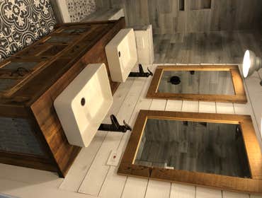 Photos by Elite Building and Remodeling #1 Rustic Bathroom