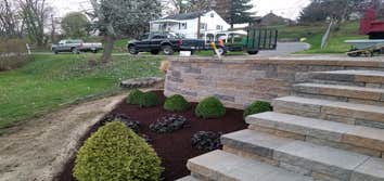 140 Maple Street Retaining Wall, and Landscape Project