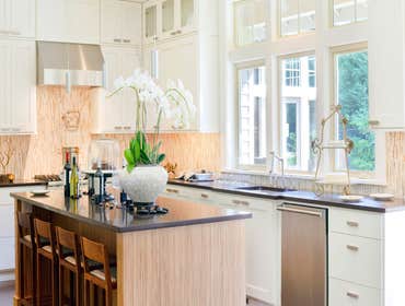 Custom Kitchen with Bamboo Cabinets