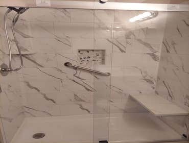 Shower Tile and Bench