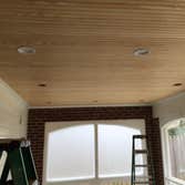 Custom ceiling beadboard