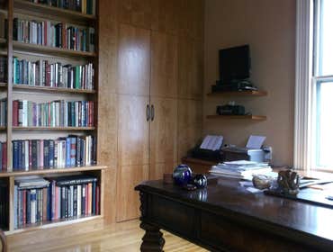 Custom Cherrywood Home Library - Jamaica Plain, MA
