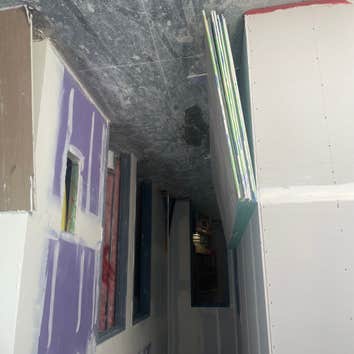 Photos by Vel dynasty builders and My Windows and Doors Contractor Inc Dab #1 metal framing drywall and taping