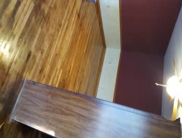 Refinished hardwood floors (pittsgrove nj) Refinished original hardwood floors. Sanded off original stain. Reply Sanded and reply Sanded. Applied 2 coa