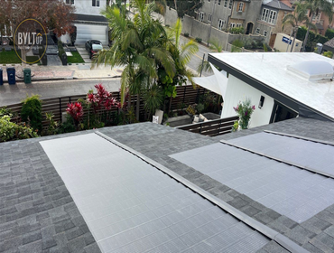 New roof, new solar, new battery back-up, new skylights, and new rain gutters on this project in Huntington Beach, CA. www.byltup.com