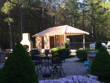 Pool House during framing