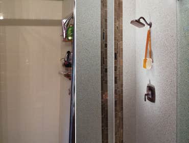 shower - before & after