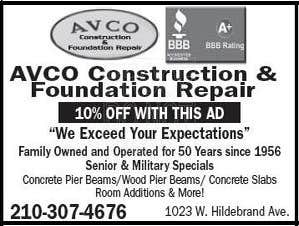 Avco Construction & Foundation With no shortage of outstanding service and cost effective solutions to fit your budget and needs comfortably, you can 