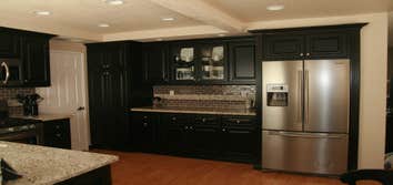 Reams Project This beautiful home is over 20 years old, we leveled the ceiling, put in a soffit with new LED recessed lights with a dimmer. New granit