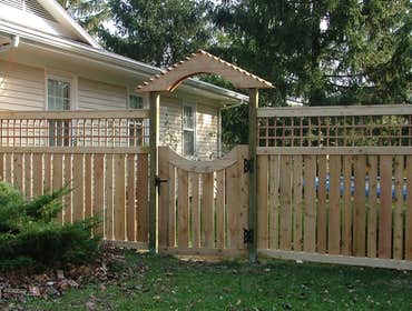 Wood fences