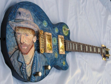 Hand made & hand carved Guitar