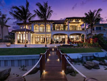 New Rear Elevation with Outdoor Living & Dock