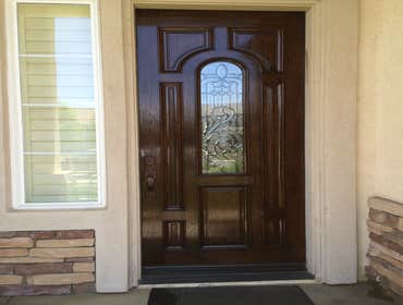 Refinish exterior door (After)