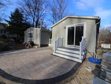 Composite Stairs in Hopkinton MA Decking and stairs using composite materials located in Hopkinton MA