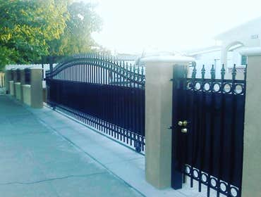 Photos by Cal Valley Landscape #17 Iron fence and RV Gate, security gate for entrance