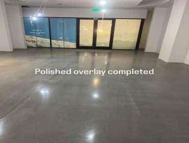 Photos by Colorado Concrete Restoration #1 We installed a Polishable overlay over the existing concrete, and polished it up to a 400 grit for this reta
