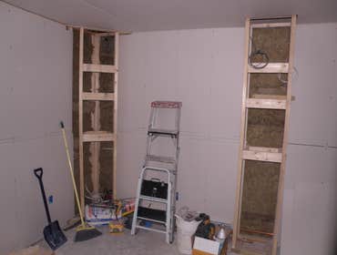 Photos from Vh improvement inc transforms a room in the basement into a media room
