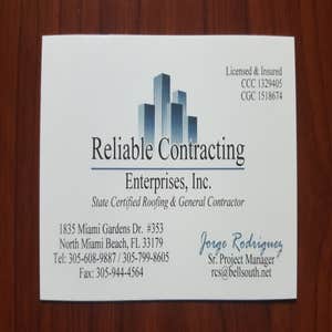 Reliable Contracting Enterprises Inc Project