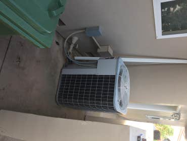 Condenser (Air Conditioner) install before and after
