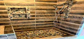 Custom floor to ceiling tile shower